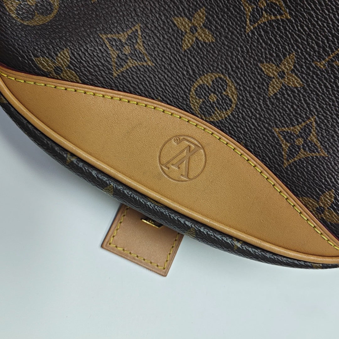 DEAUVILLE Mini Monogram Coated Canvas Brown