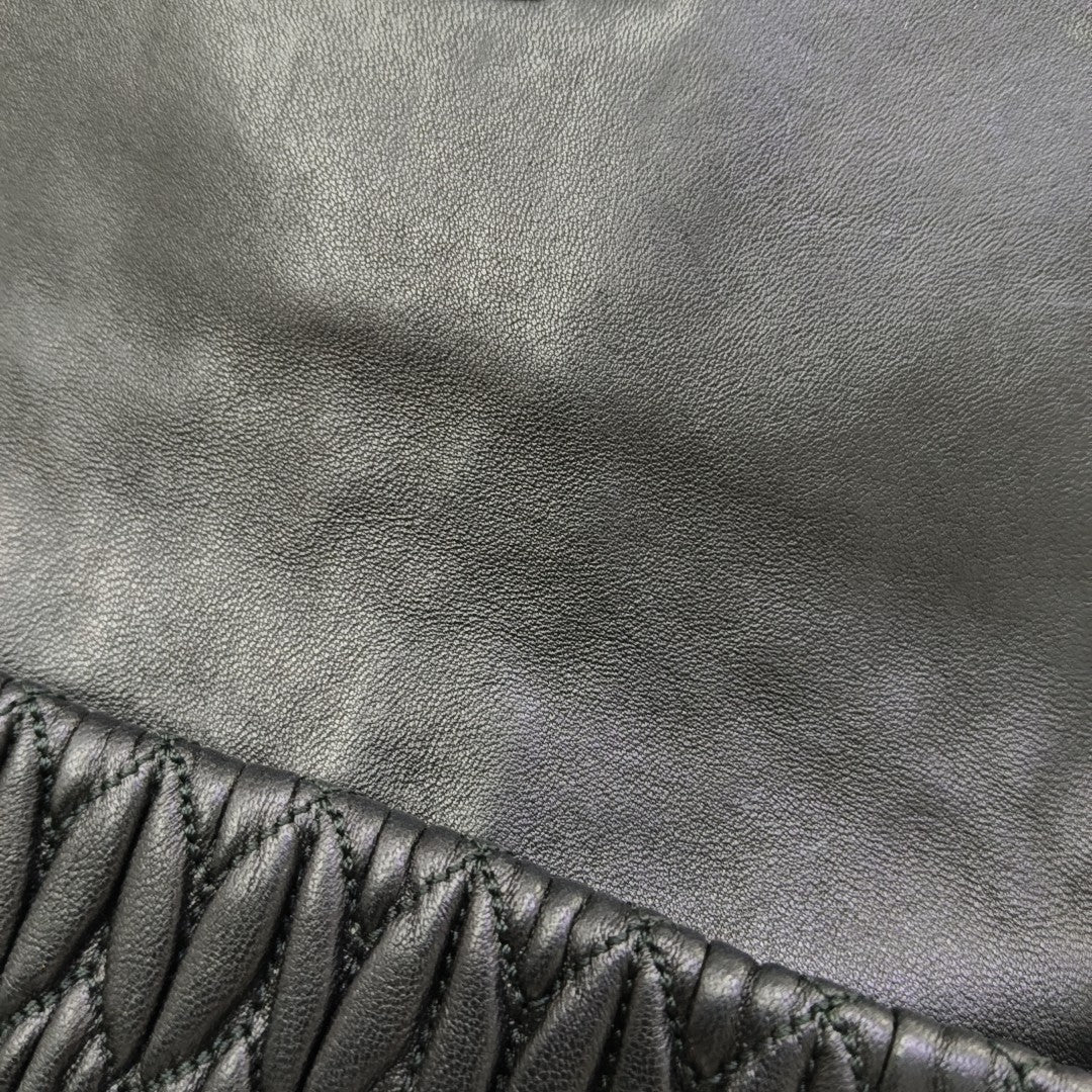 Crystal Quilted Lambskin Black