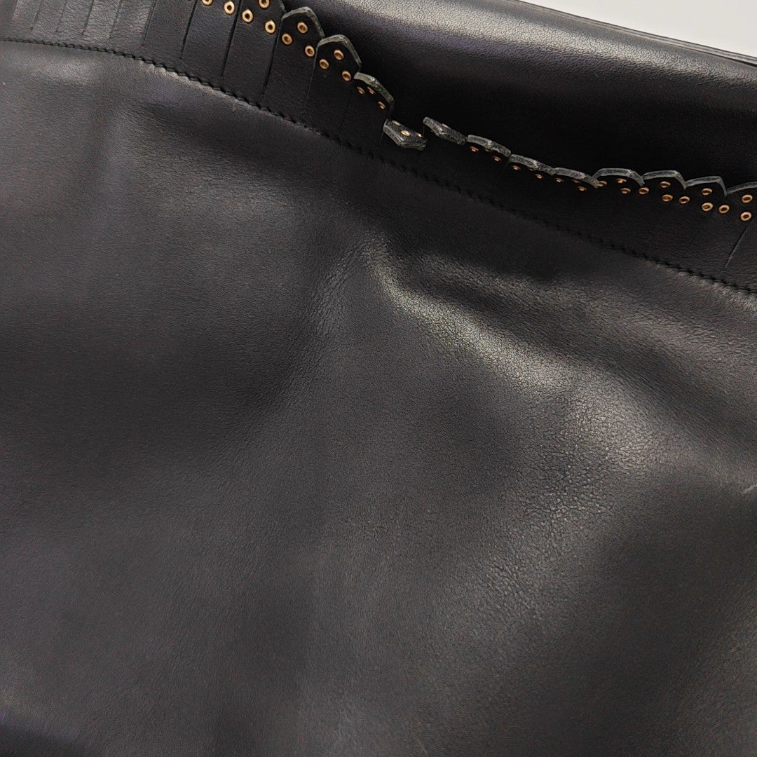 Calfskin Bucket Bag Black