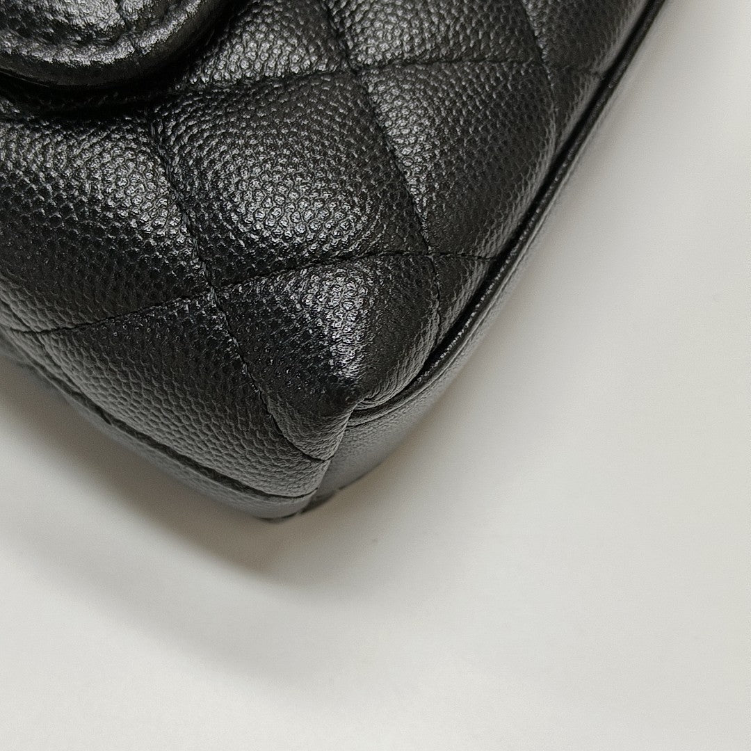 COCO HANDLE Grained Calfskin Black