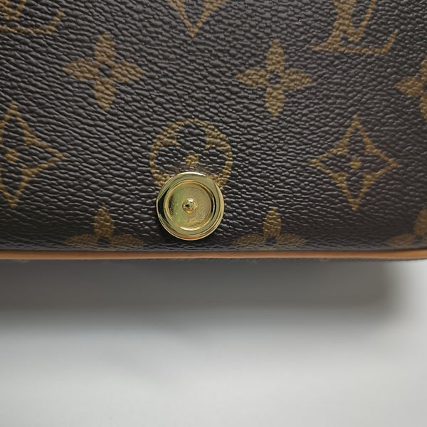 DIANE Nano Monogram Coated Canvas Brown