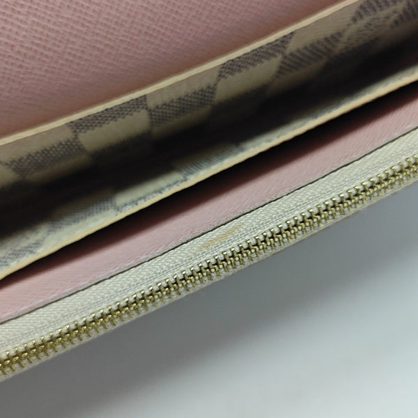 EMILIE Damier Azur Coated Canvas White Wallet