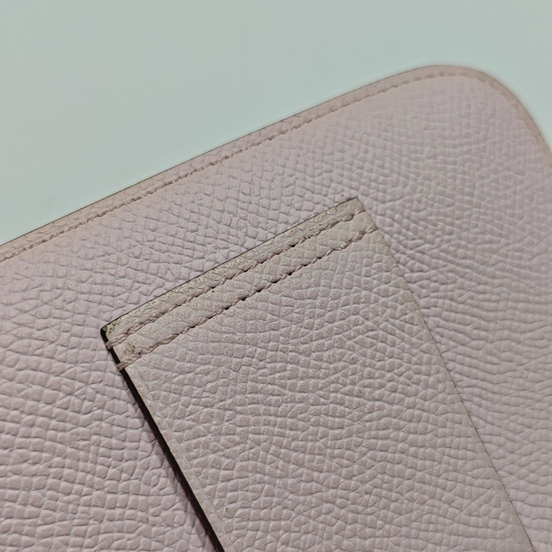 Constance Slim Epsom Pink Card Holder