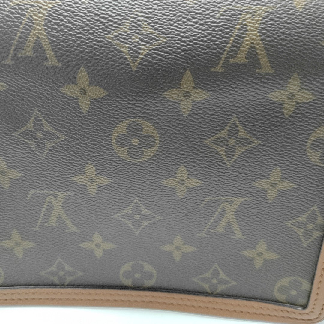 DAUPHINE Mini Monogram Coated Canvas Brown