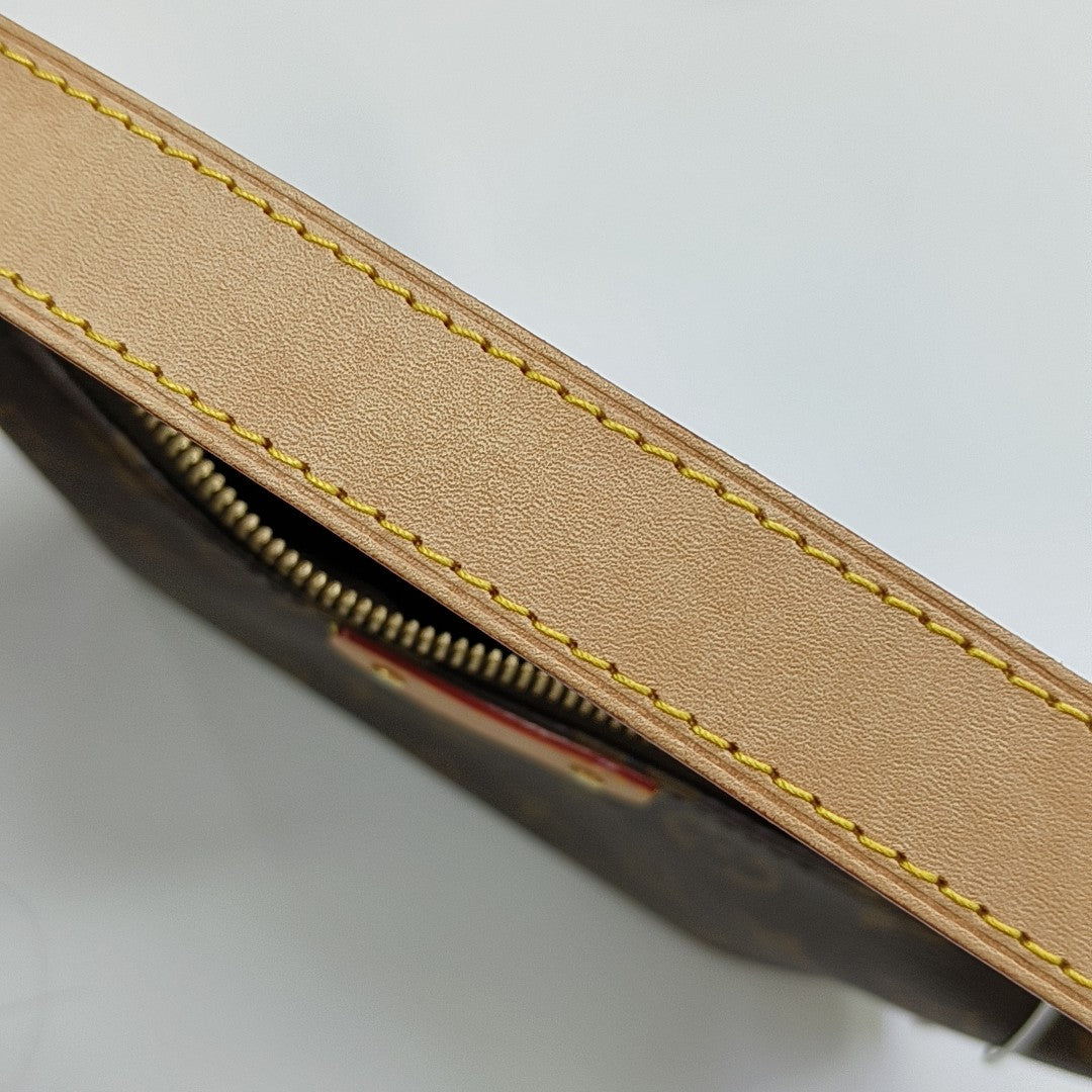 HILLS Monogram Coated Canvas Brown