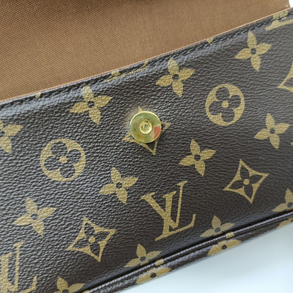 IVY Monogram Coated Canvas Brown