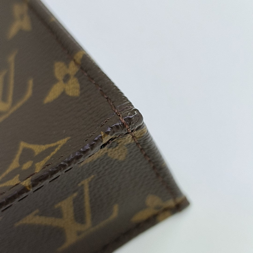 SAC PLAT Mini Monogram Coated Canvas Brown