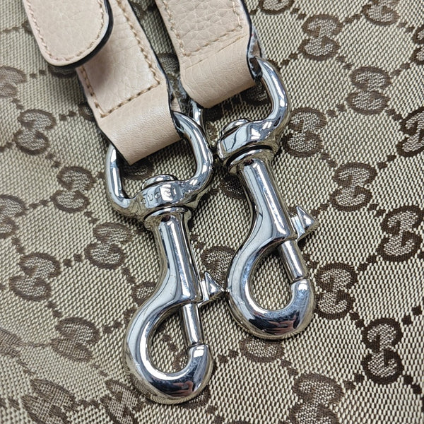 Monogram Canvas Shoulder Bag Beige