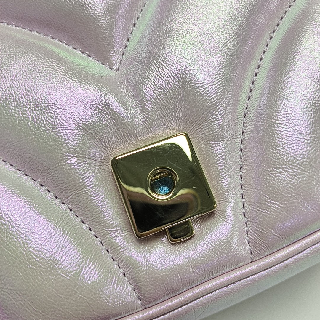 GG Marmont Mini Quilted Lambskin Pink