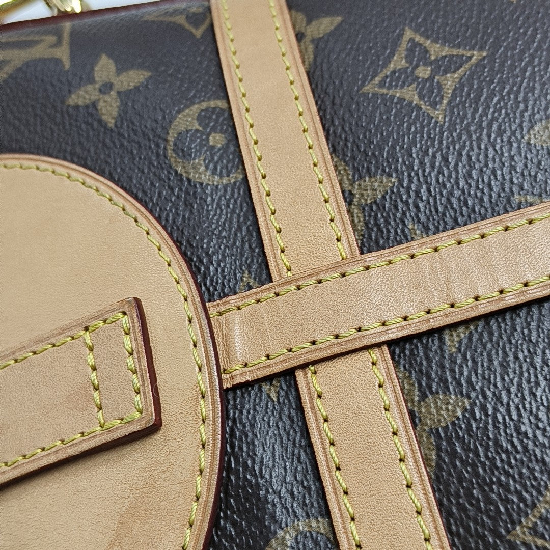 DUFFLE Monogram Coated Canvas Brown