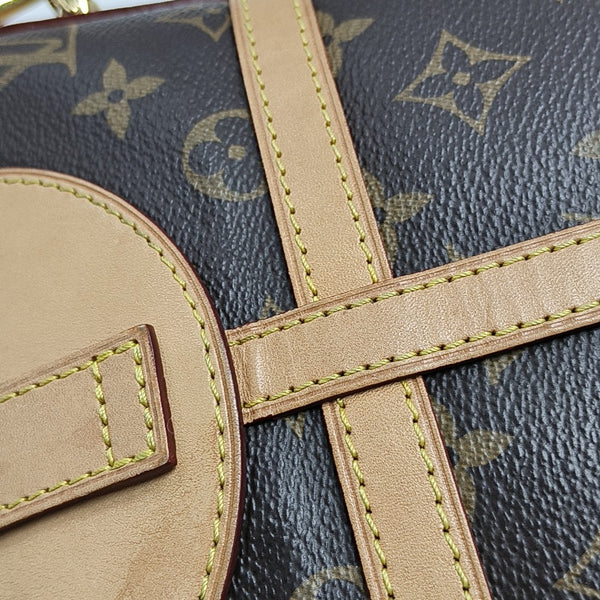 DUFFLE Monogram Coated Canvas Brown