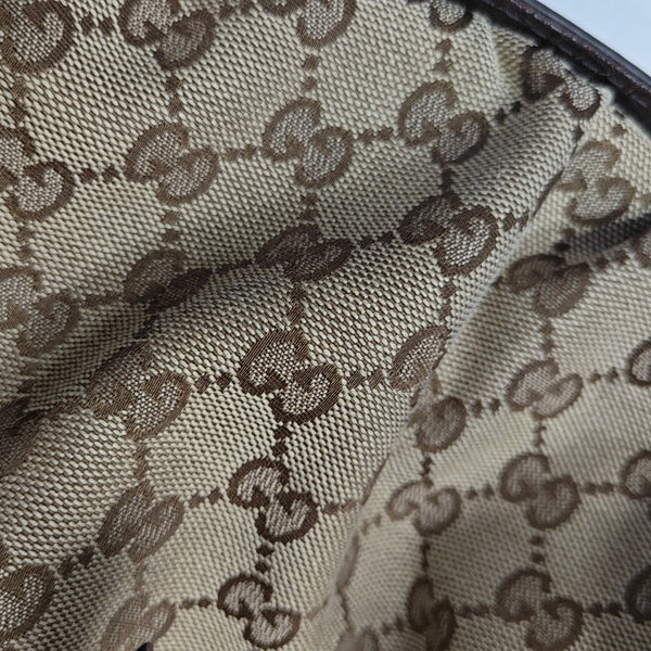 Monogram Canvas Tote Bag Brown