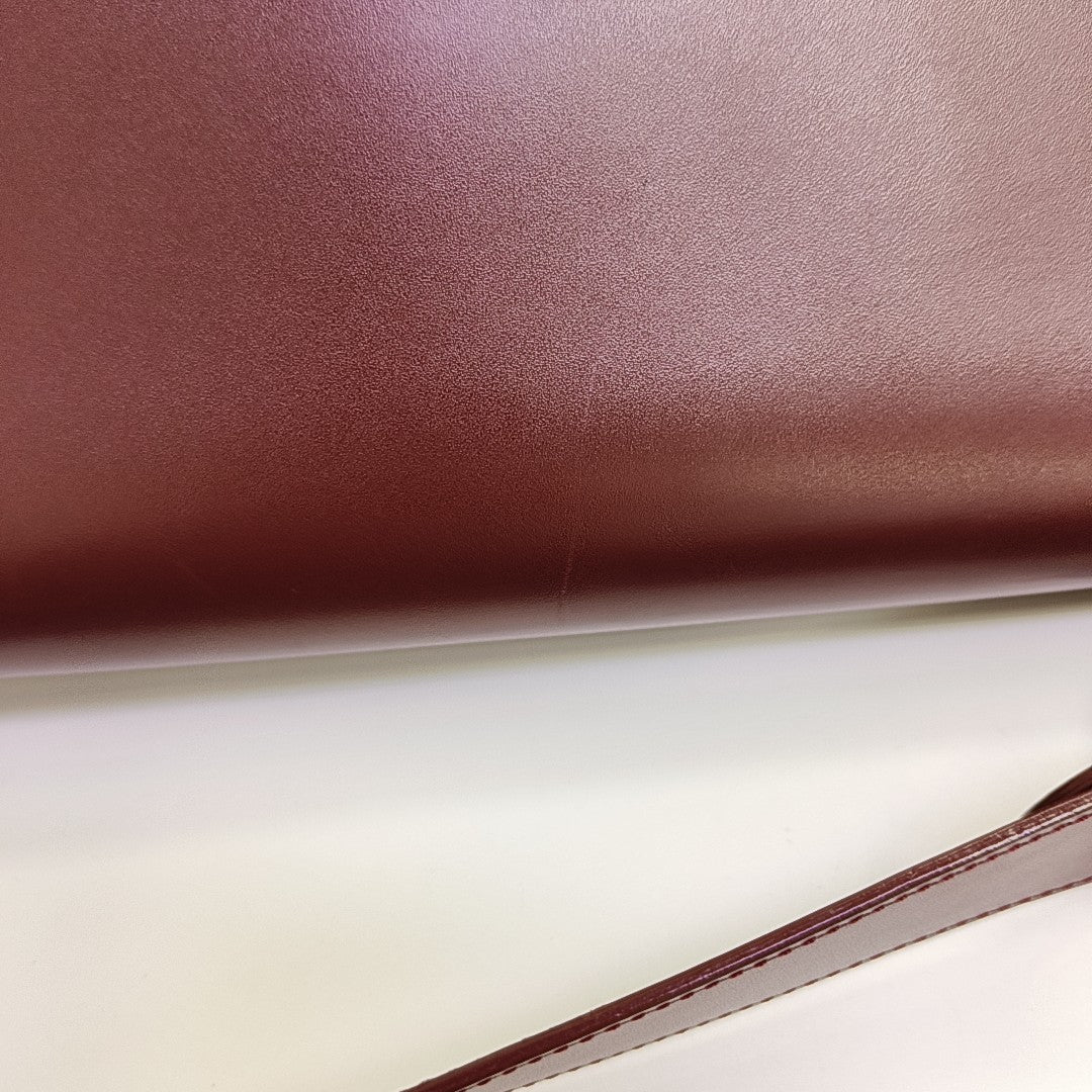 Calfskin Shoulder Bag Red