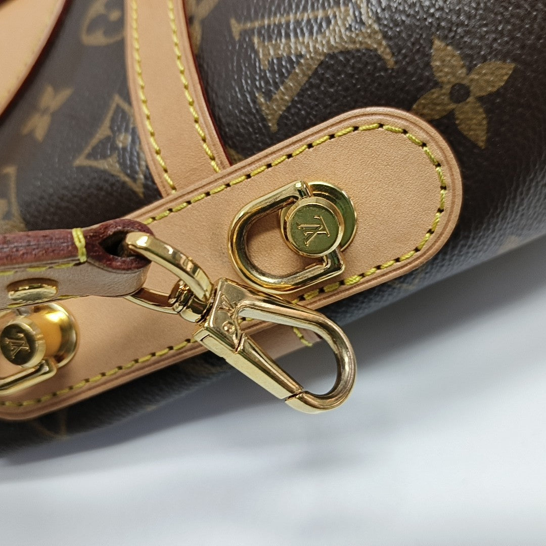DUFFLE Monogram Coated Canvas Brown