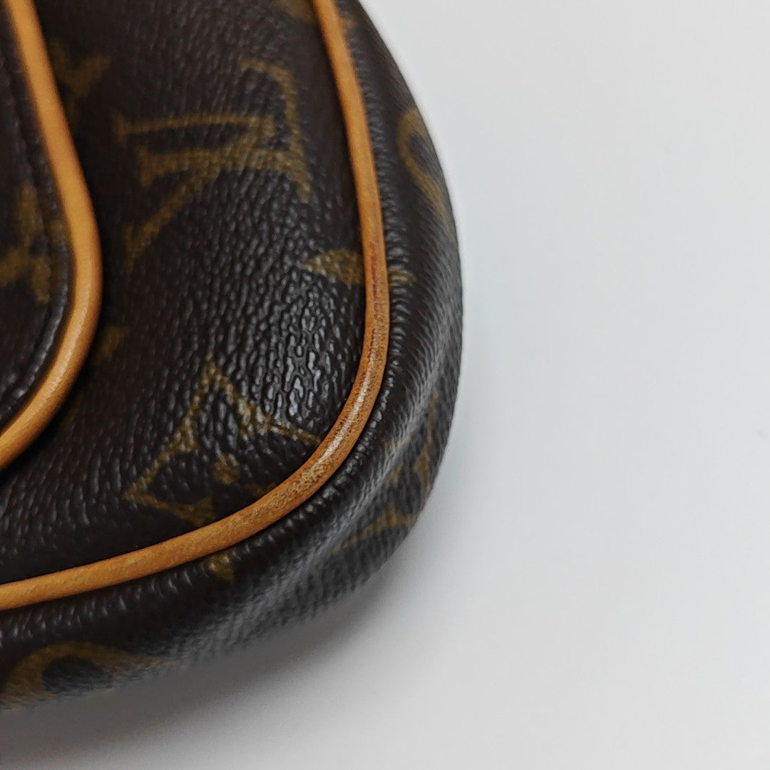 CANCUN Monogram Coated Canvas Brown
