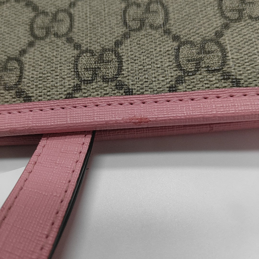 Children’s GG Bucket Monogram Coated Canvas Beige