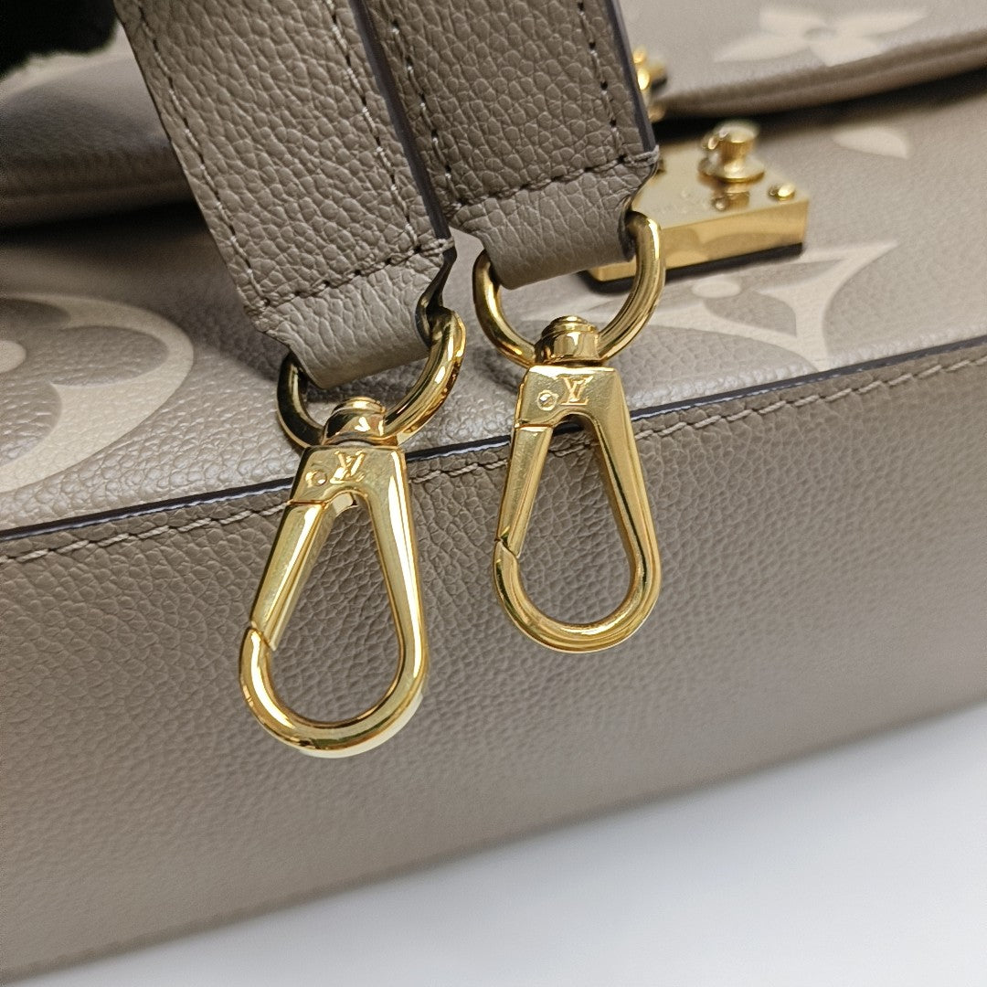 MADELEINE Monogram Calfskin Gray