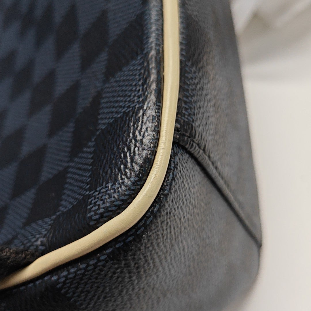 JOSH Damier Graphite Coated Canvas Black
