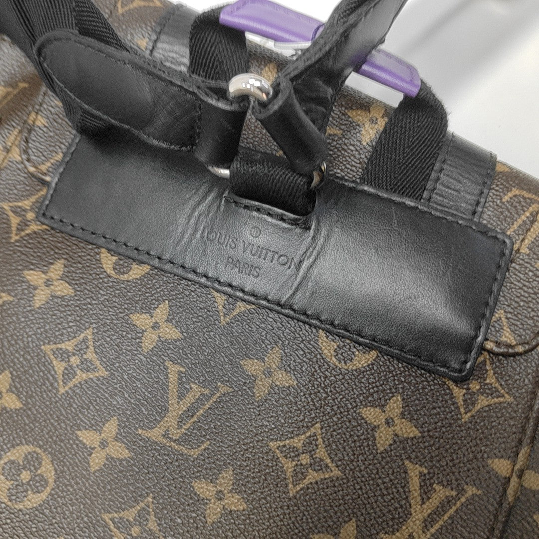 CHRISTOPHER PM Monogram Coated Canvas Brown