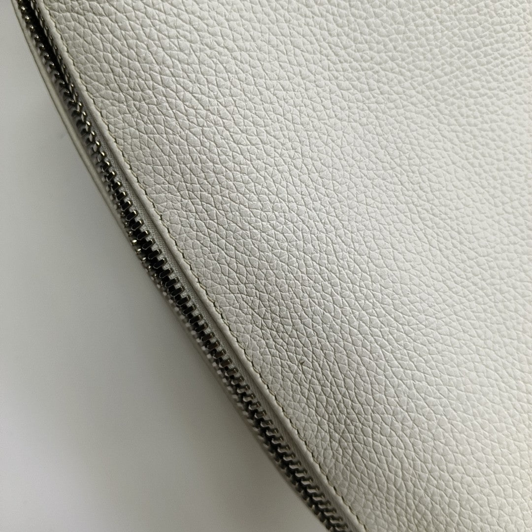 Calfskin Shoulder Bag White