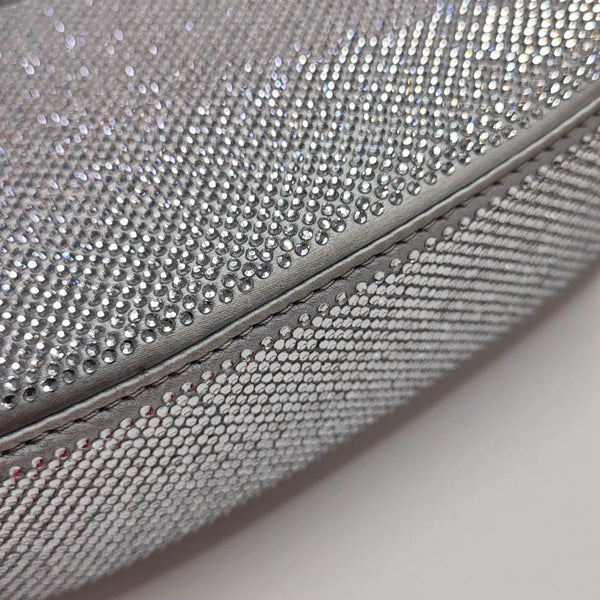 Satin Top Handle Bag Silver
