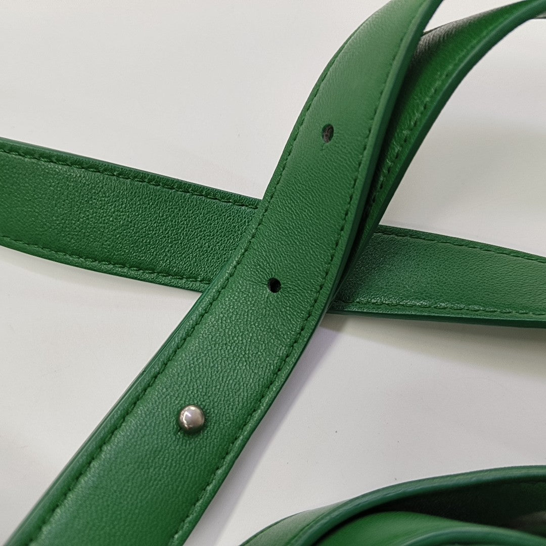 The Clip Calfskin Green