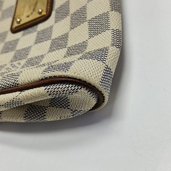 EVA Damier Azur Coated Canvas White