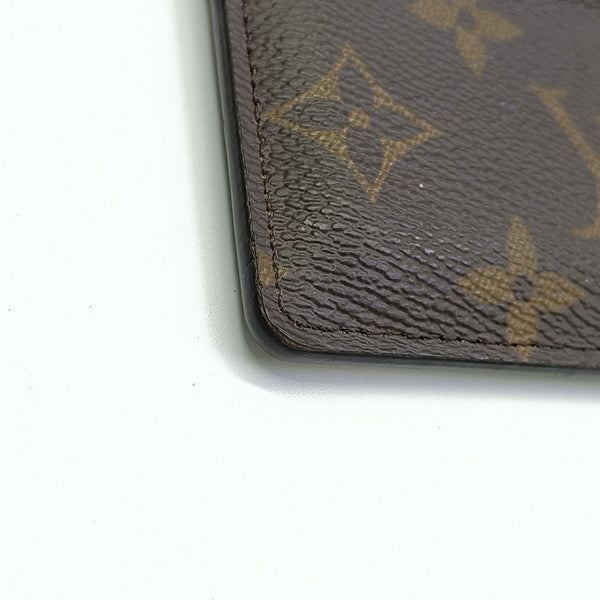 Monogram Coated Canvas Card Holder Brown