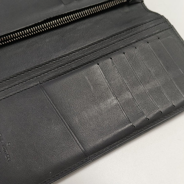 BRAZZA Damier Graphite Calfskin Black Wallet
