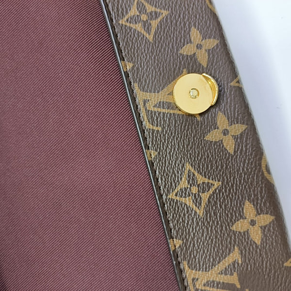 CLUNY MM Monogram Coated Canvas Brown