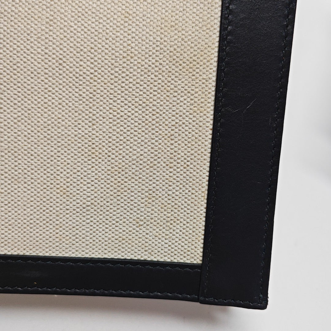 Navy Medium Fabric White