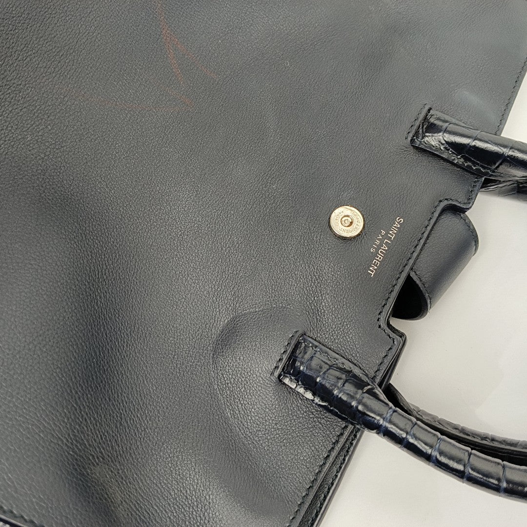 DOWNTOWN CABAS Calfskin Blue