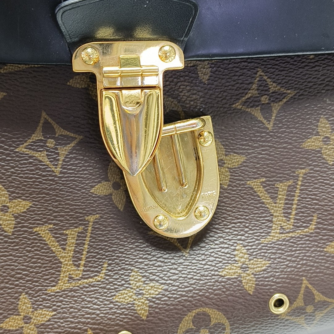 ONE HANDLE Monogram Coated Canvas Brown