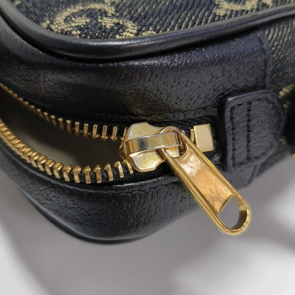 Ophidia Mini Monogram Denim Black