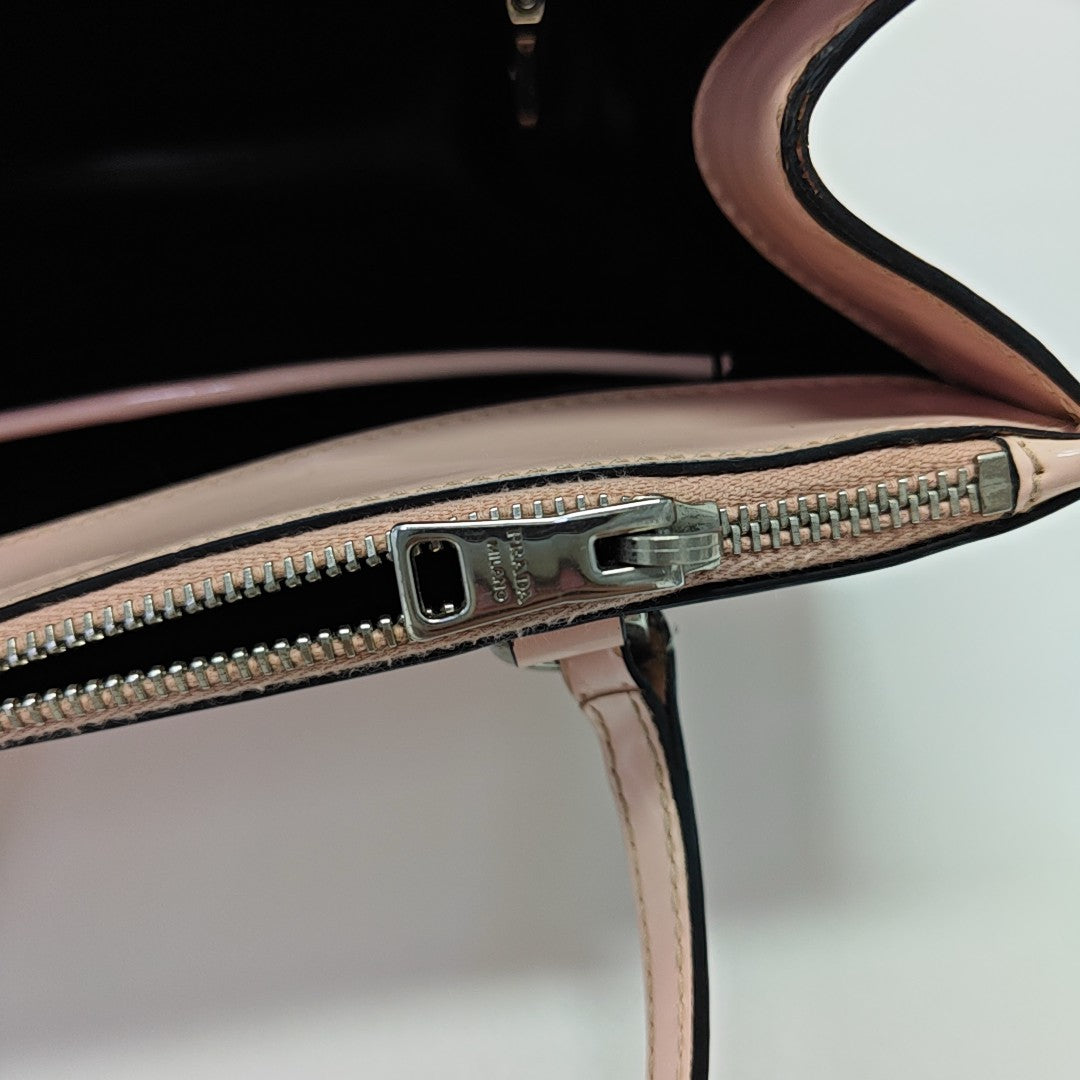 Galleria Small Patent Leather Pink