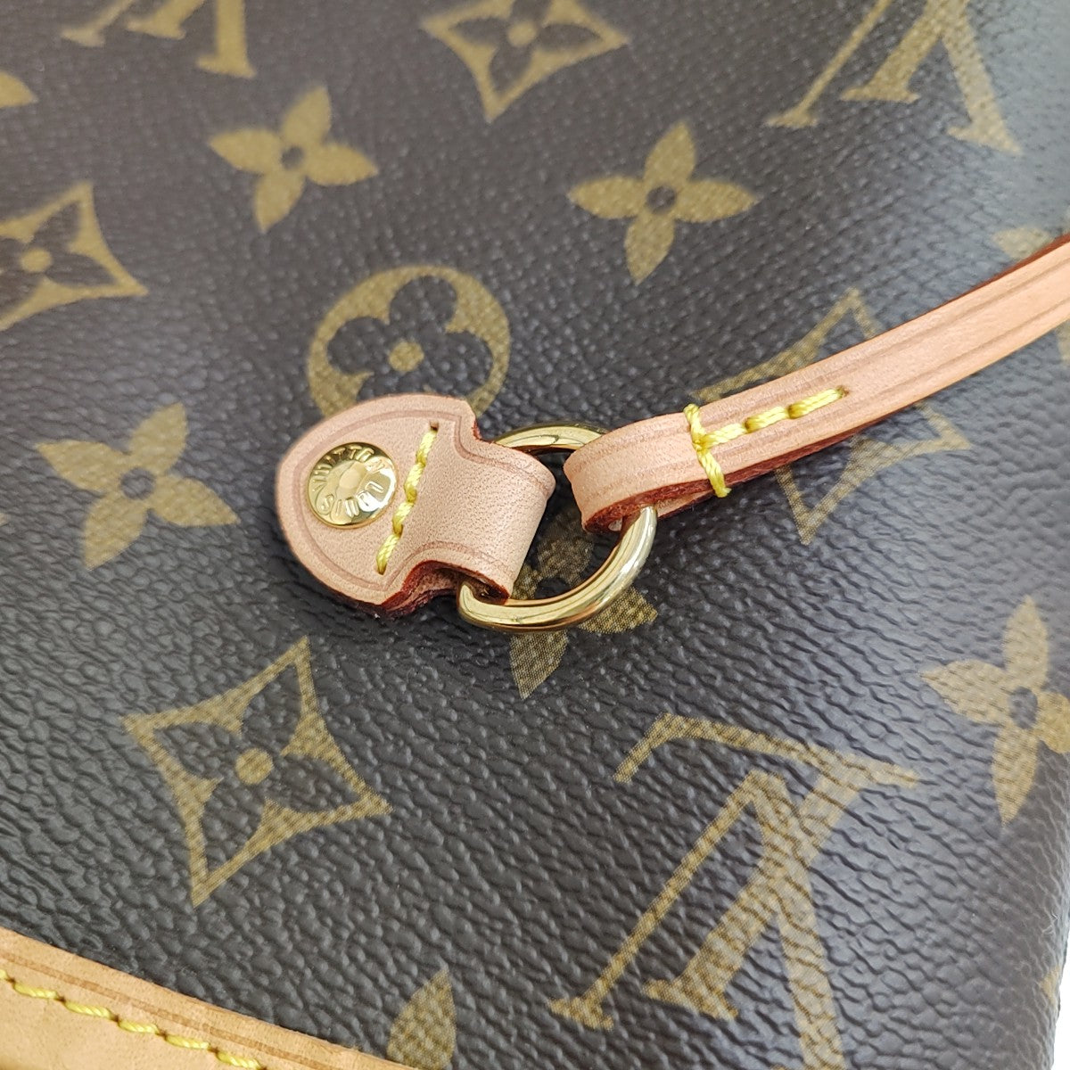 NEVERFULL MM Monogram Coated Canvas Brown