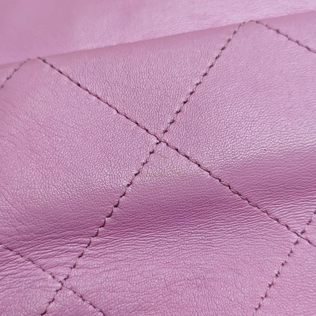 Quilted Lambskin Shoulder Bag Small Pink