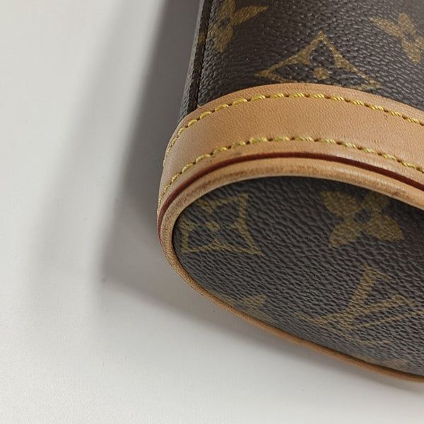 FOLD ME Monogram Coated Canvas Brown