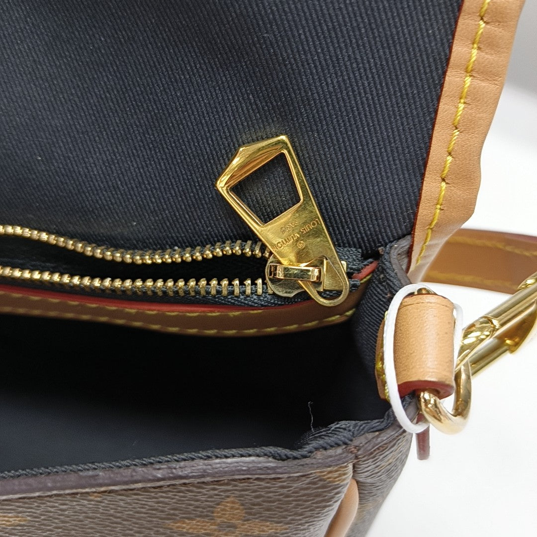 DIANE Monogram Coated Canvas Brown