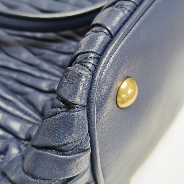 Quilted Lambskin Tote Bag Blue