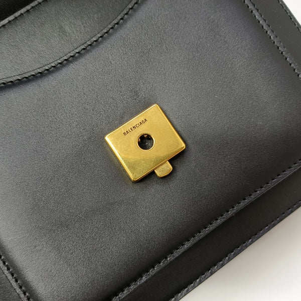 Sharp Small Calfskin Black