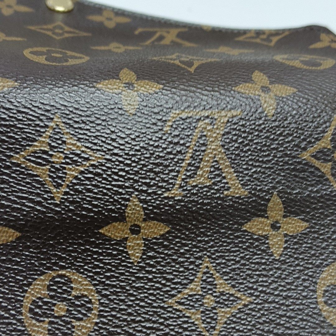 FÉLICIE Monogram Lona Revestida Marrón