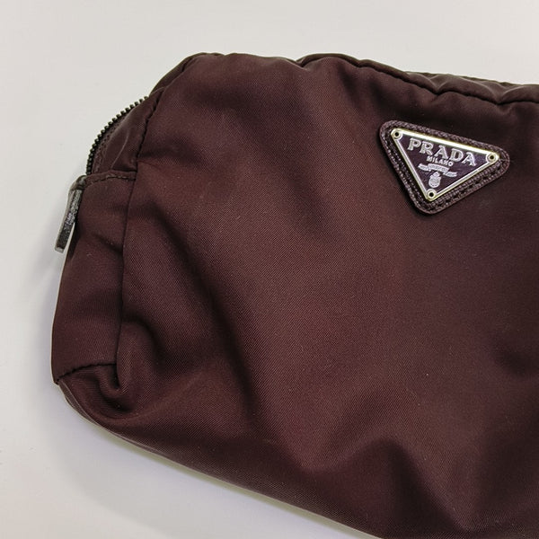 Cosmetic Pouch Fabric Red