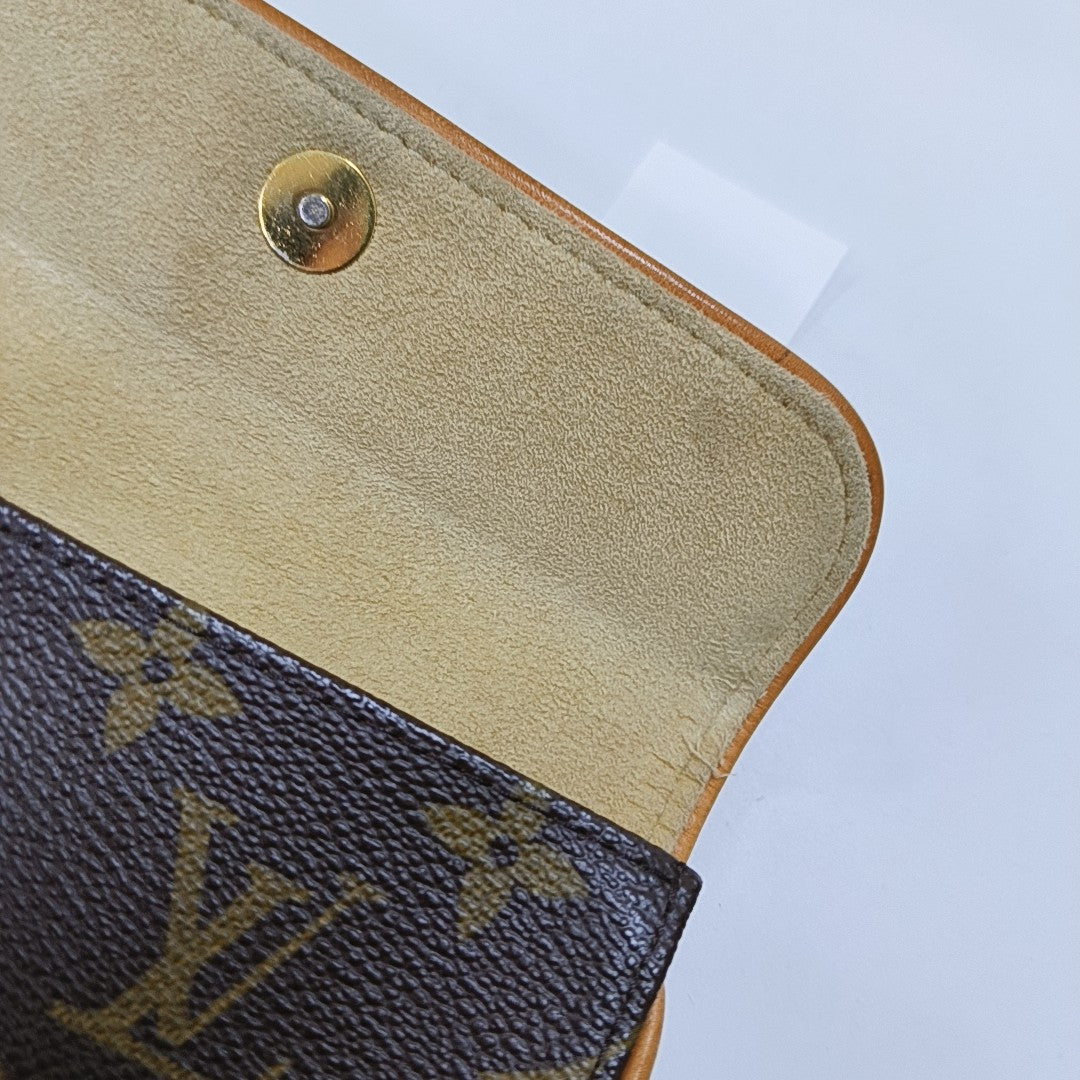 FLORENTINE Monogram Coated Canvas Brown