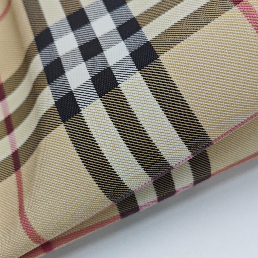 Coated Canvas Top Handle Bag Beige