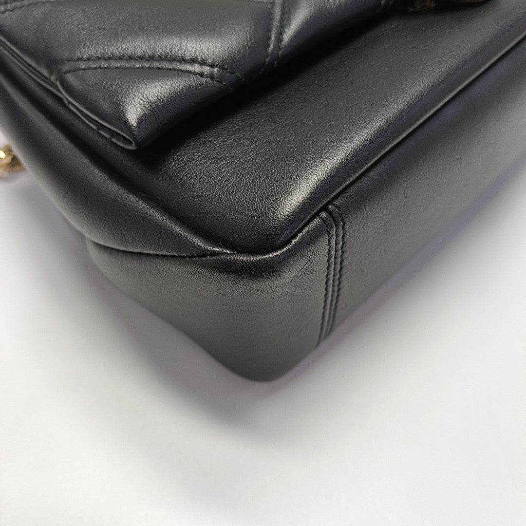 SERPENTI CABOCHON Small Quilted Calfskin Black