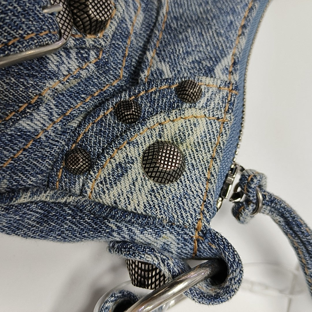 Le Cagole Small Denim Blue