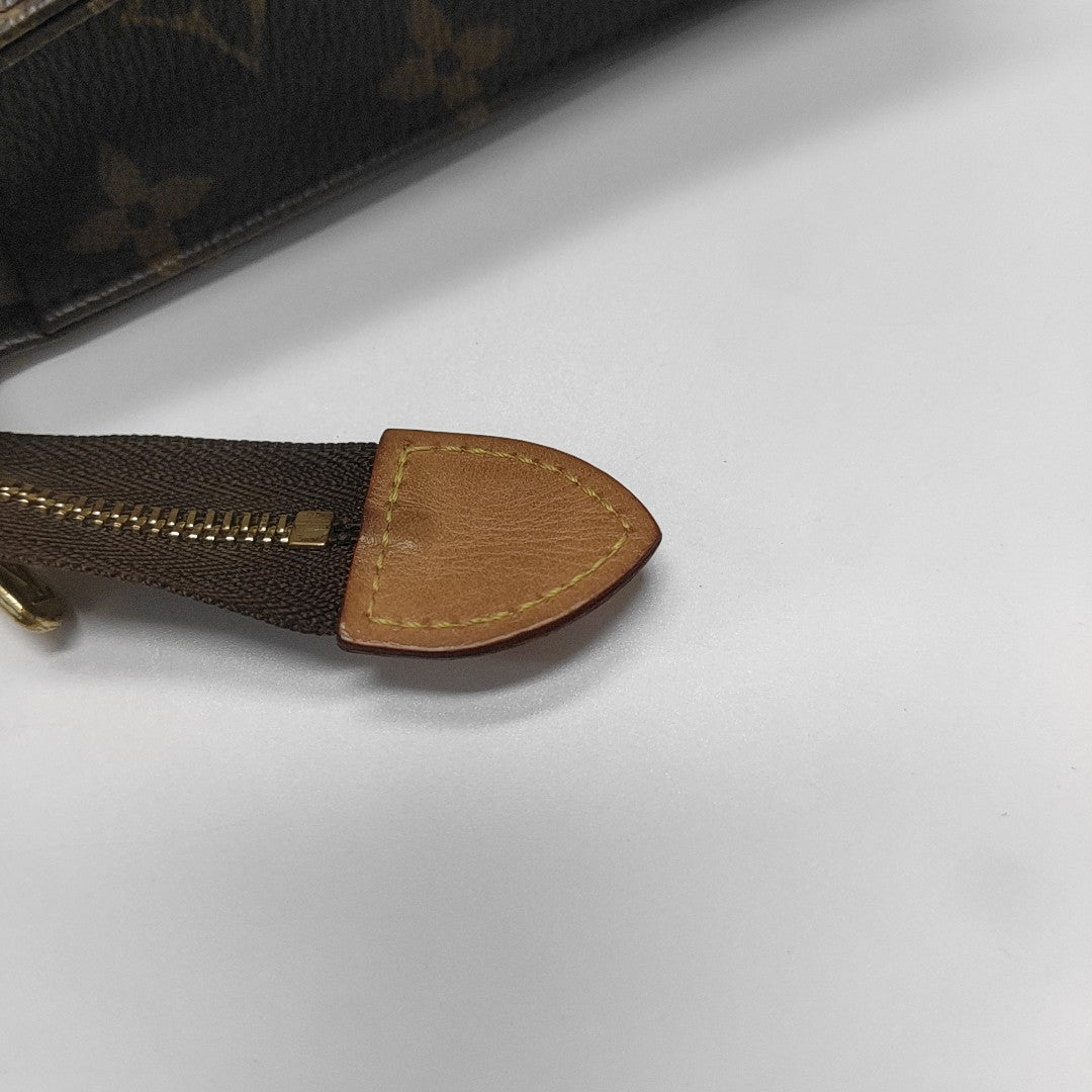 TOILET POCKET 19 Monogram Coated Canvas Brown