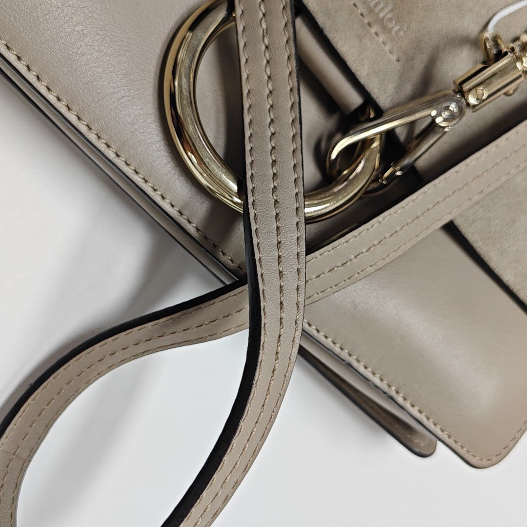 Faye Small Calfskin Gray