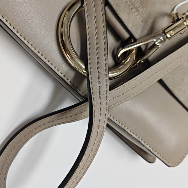 Faye Small Calfskin Gray